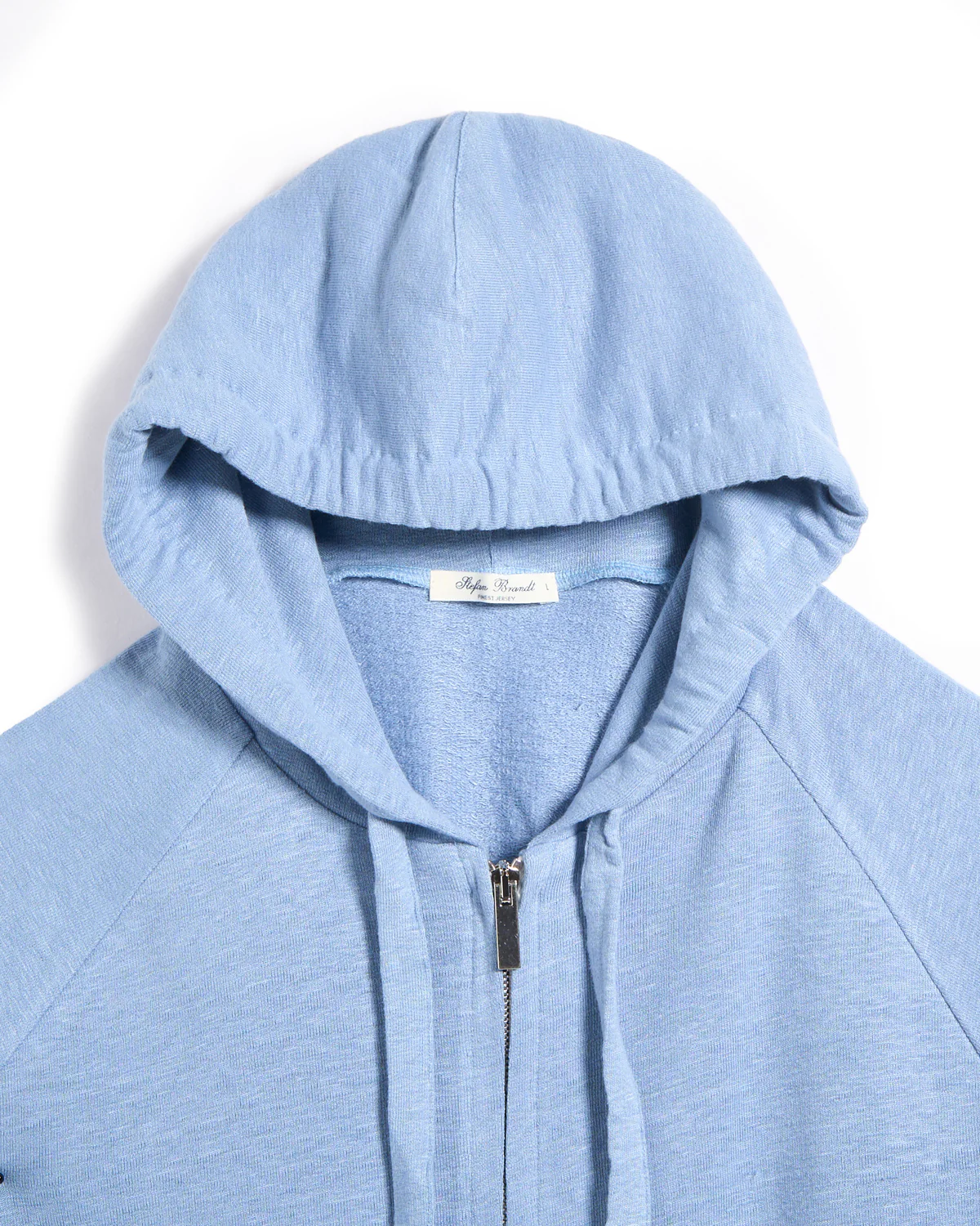 Jonathan Linen Jersey Zip Luxury Hoodie - Image 4